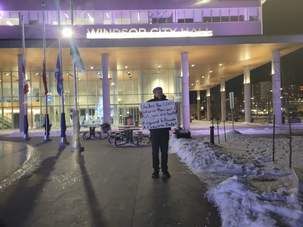 CCF assists Windsor man arrested for peacefully holding sign outside city hall