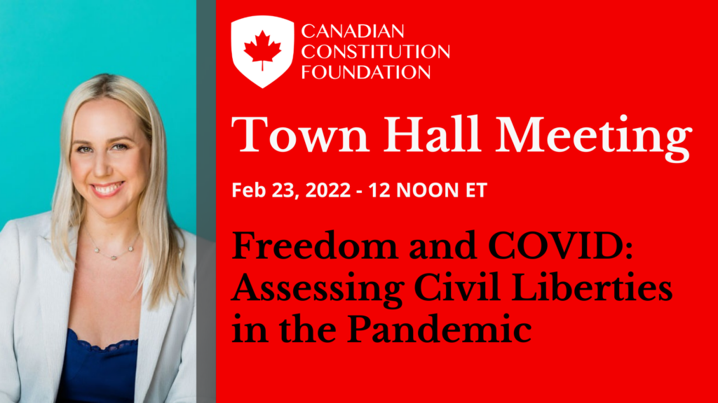 Town Hall meeting with Executive Director Joanna Baron: Emergencies Act challenge