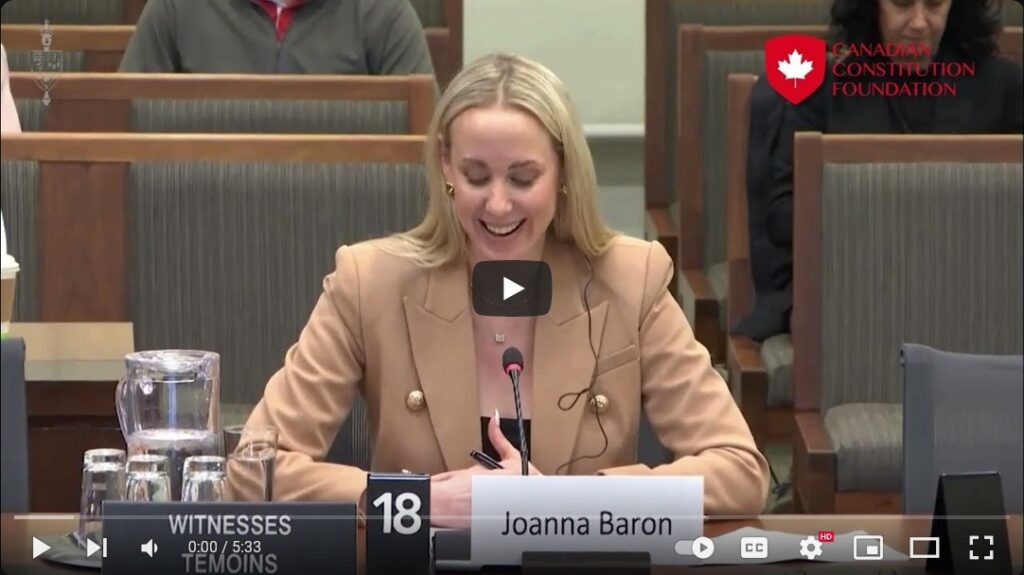 CCF warns the Committee of the dangers of Bill C-63